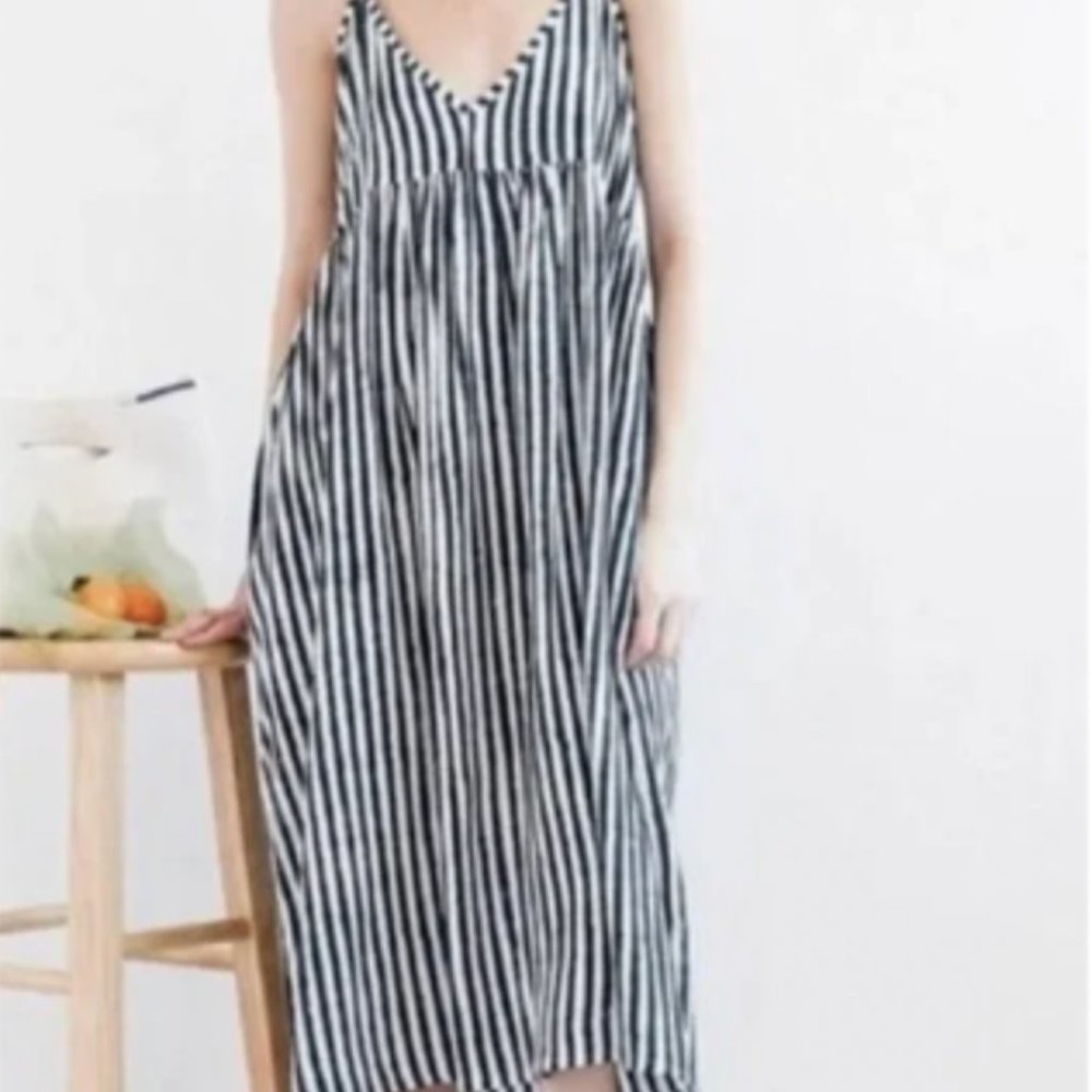 Emerson Fry Curation Strappy Dress in Moss Green